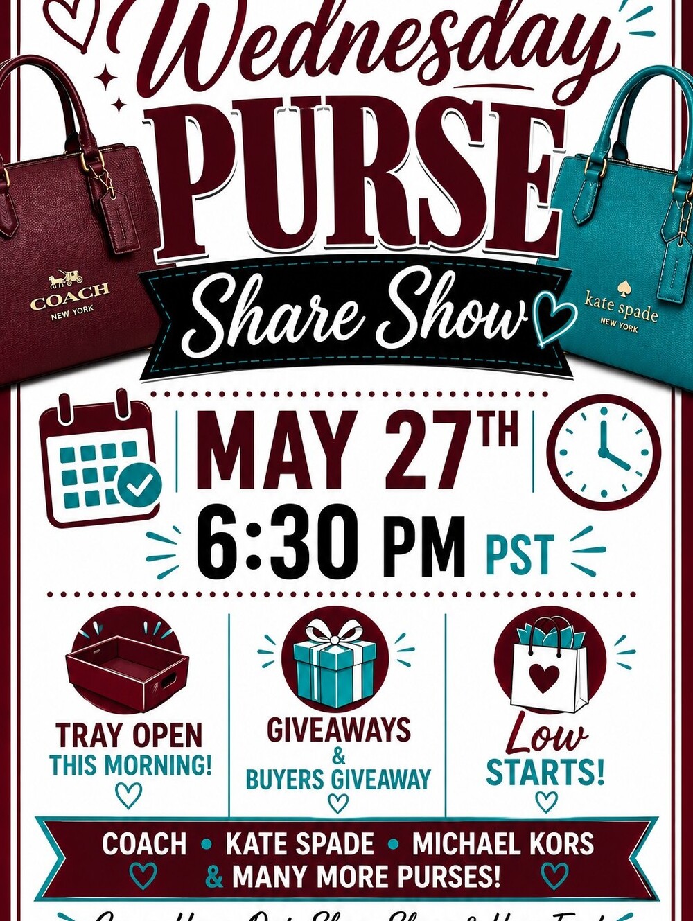 Purse Share Show And Fun 😎👍👋